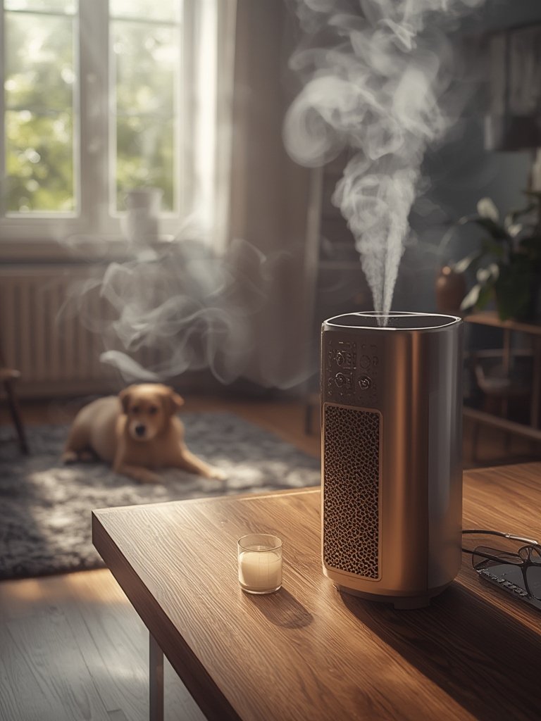 bedroom purifier clean modern space