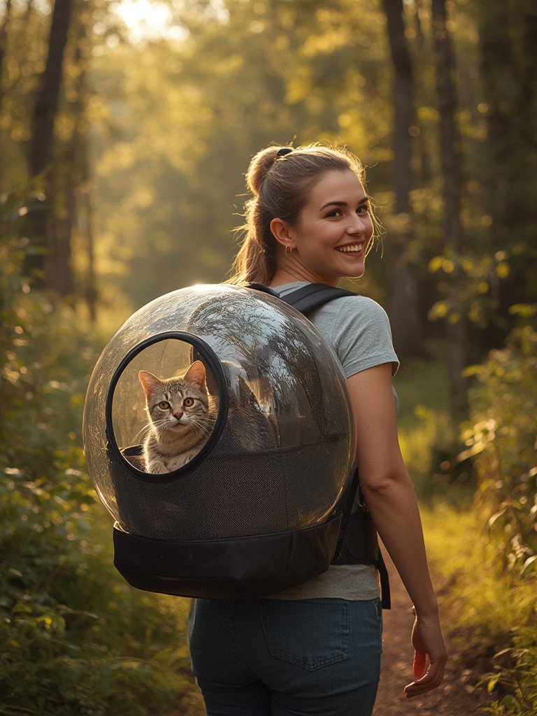 cat carrier with bubble window – Texsens pet backpack