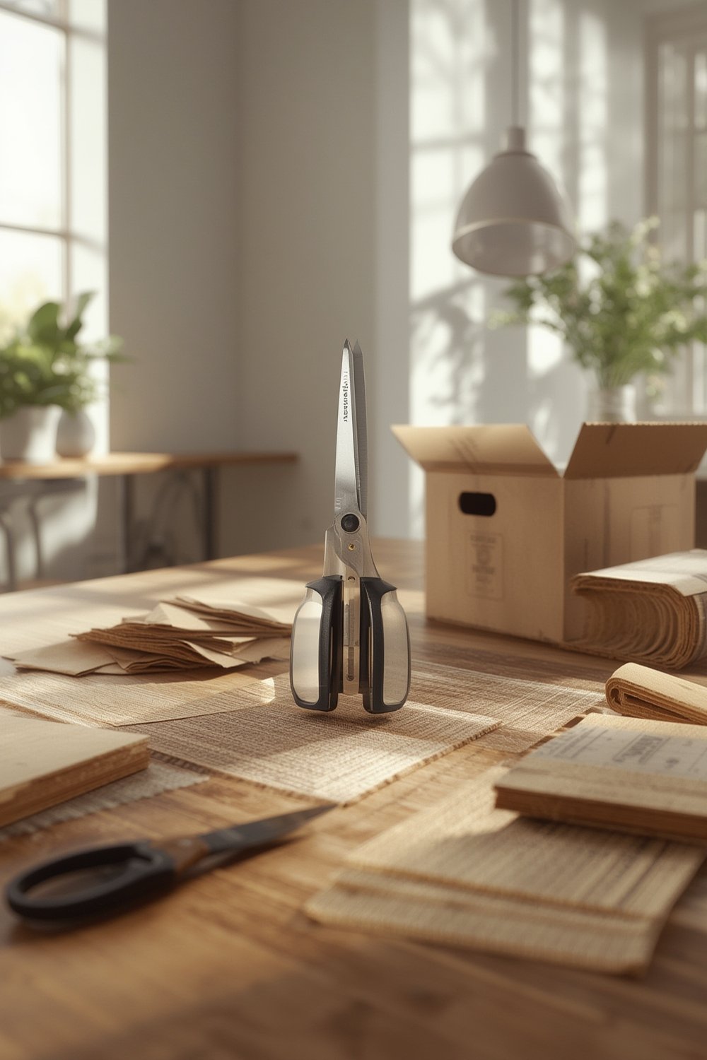 electric scissors cutting through thick branch