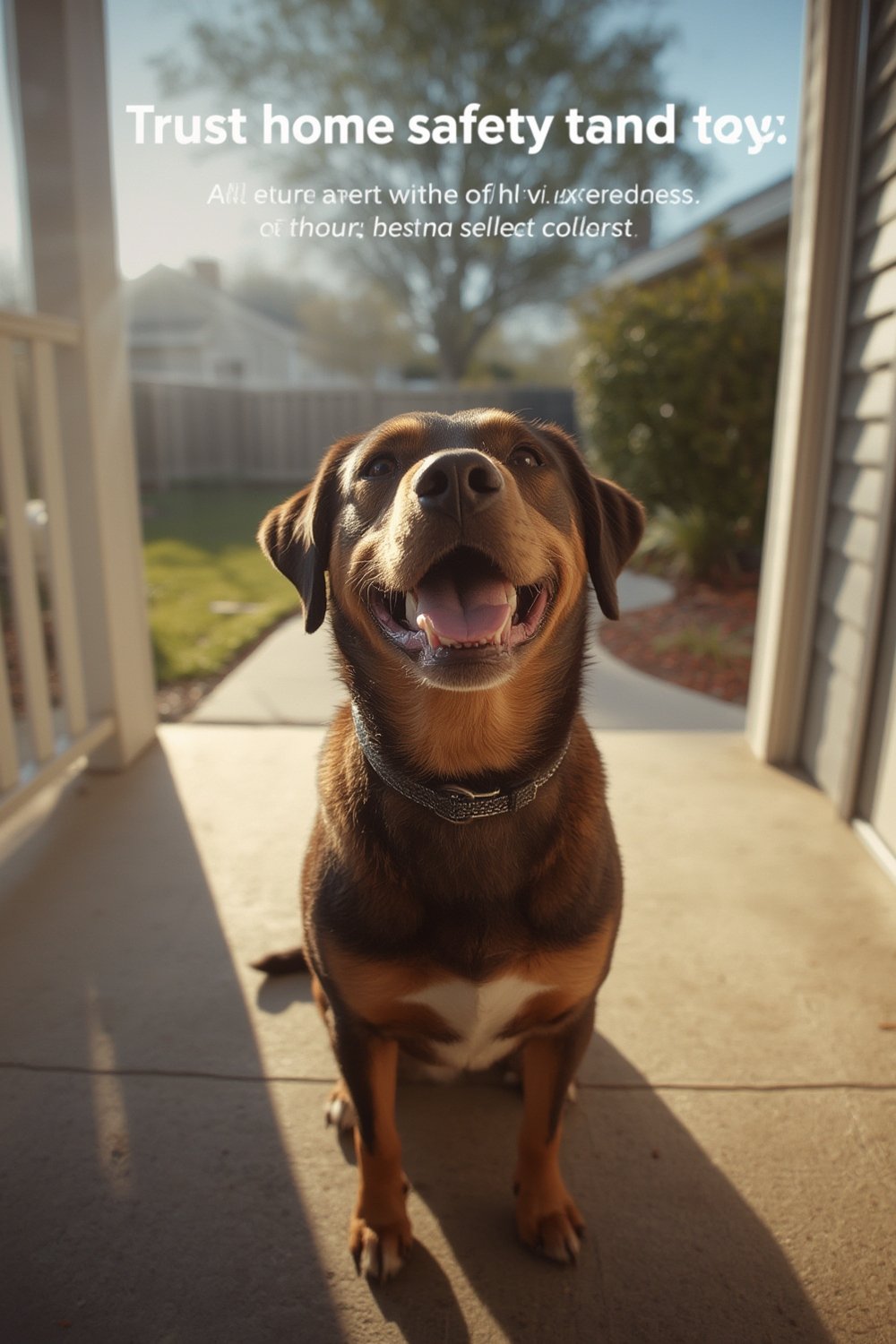 flea collar being put on a dog for protection