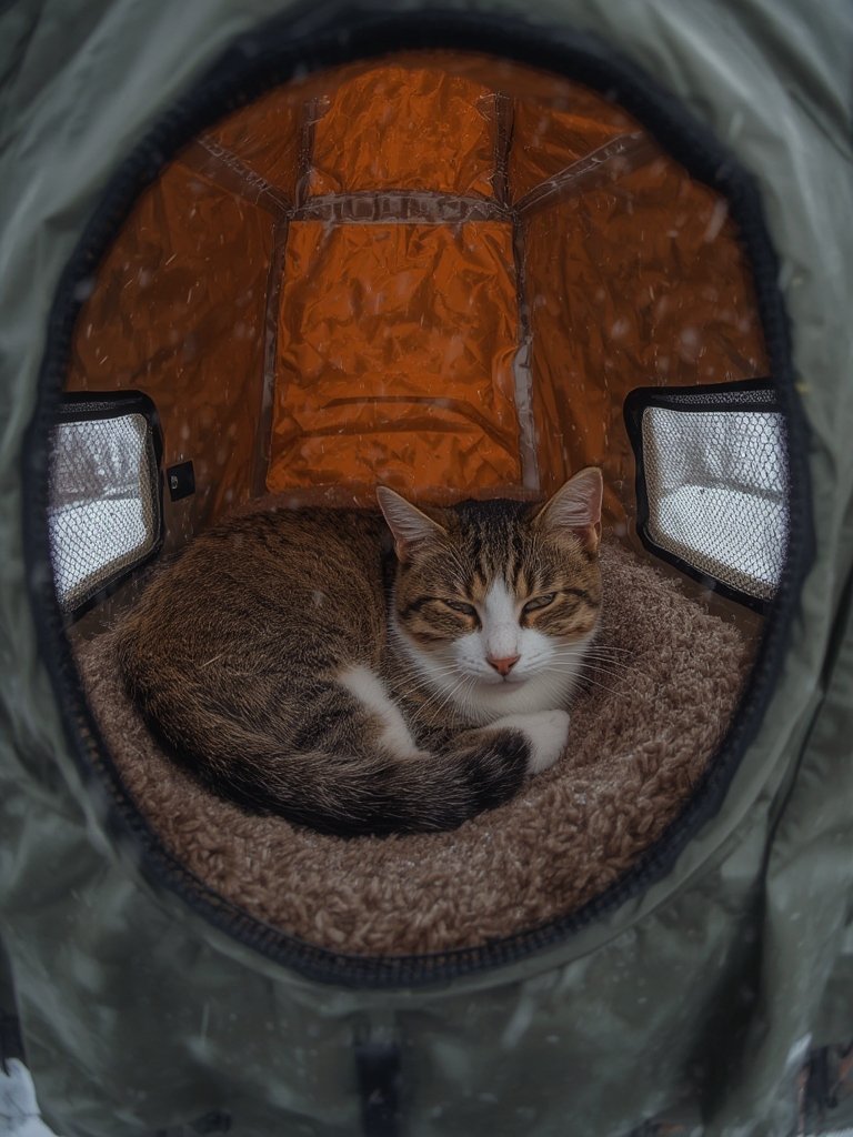 outdoor cat house insulated waterproof